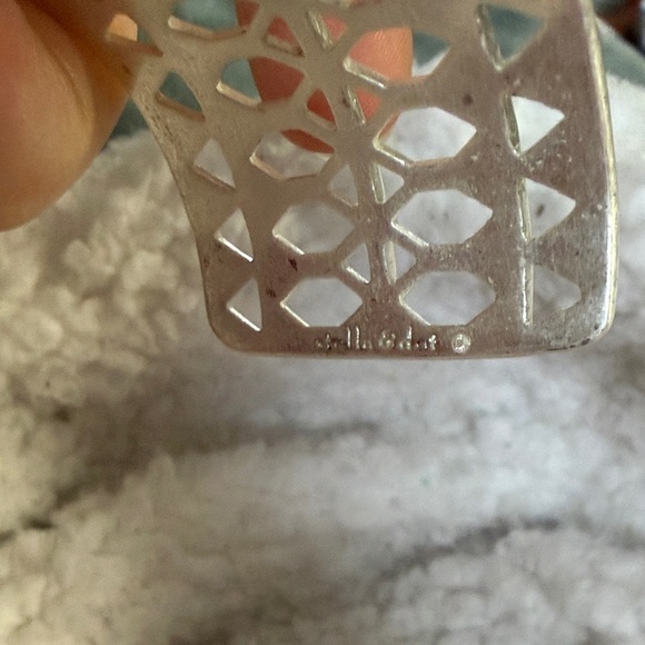 Stella and Dot Chic Silver Honeycomb Cuff Bracelet - Picture 5 of 15